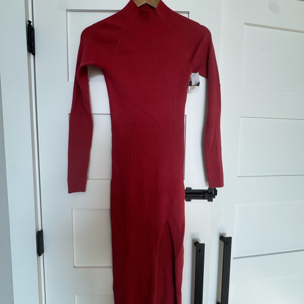Wilfred Long Sleeve Red Dress